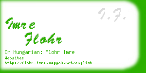 imre flohr business card